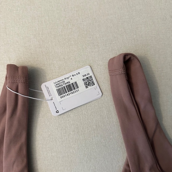 Lululemon Align Reversible Bra *Light Support, A/B Cup Twilight Rose / T… - Picture 6 of 6